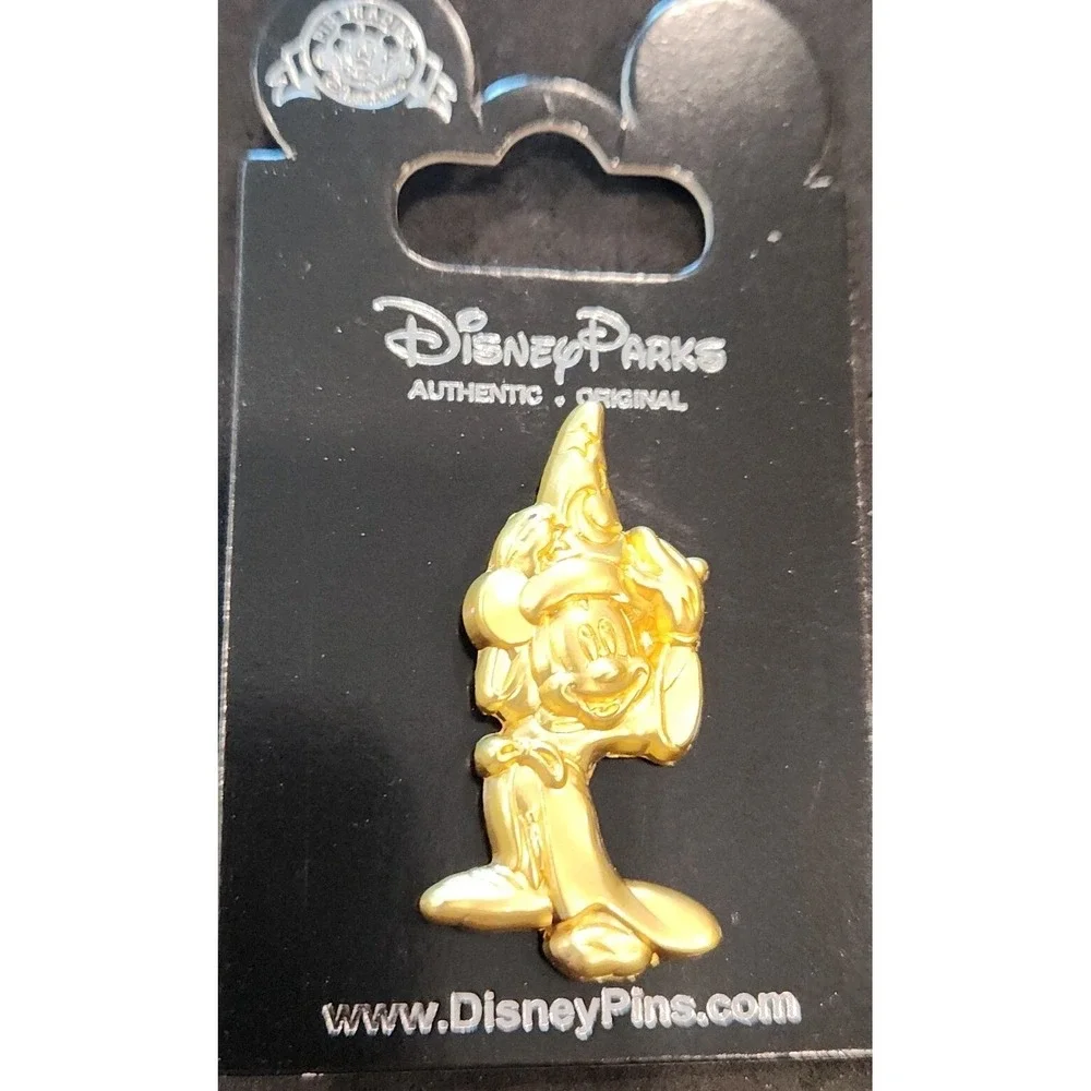 Disney Pin Fantasia Sorcerer's Apprentice Hat‎ Golden Mickey 00001